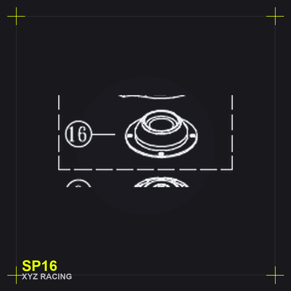 Bearing Housing (Rubber Mount) (SP16)
