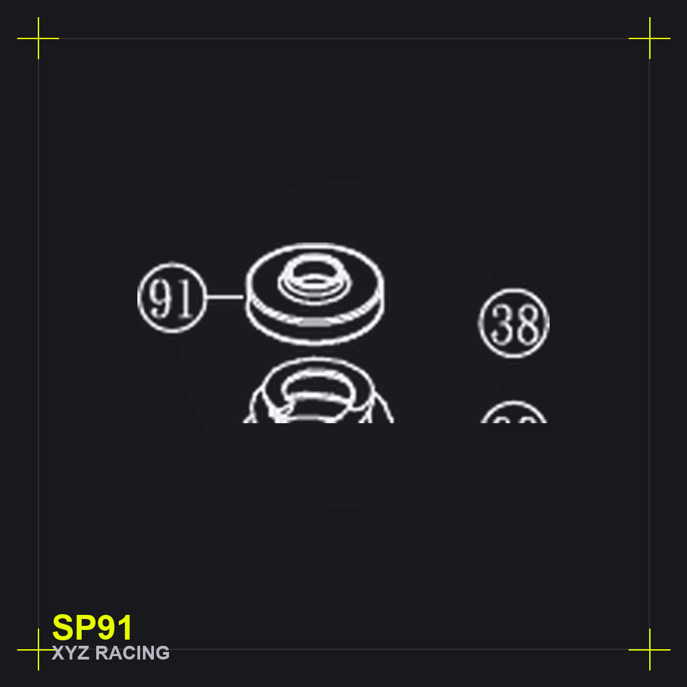 Rear Upper Spring Seat (Domed) (SP91)