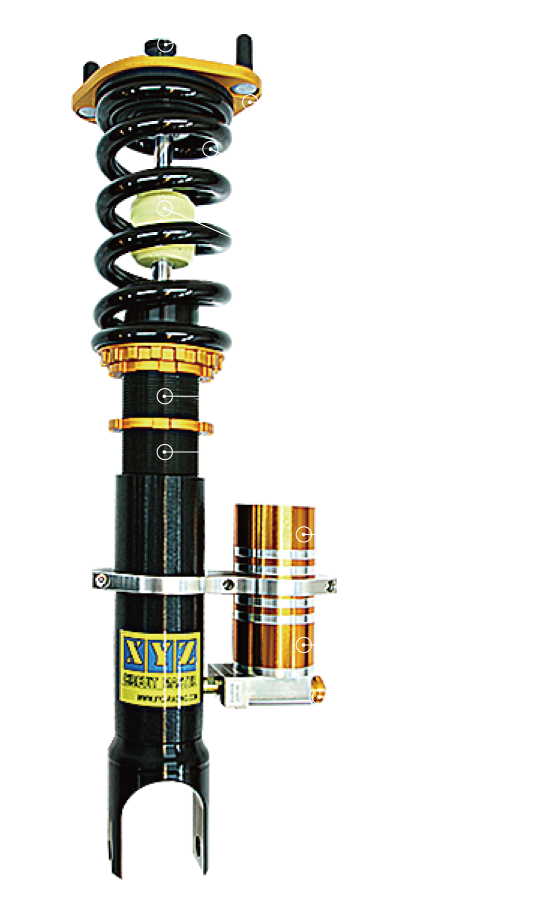 XYZ Racing Circuit Master Coilovers — Alfa Romeo GT 4 CYL 2003-2010