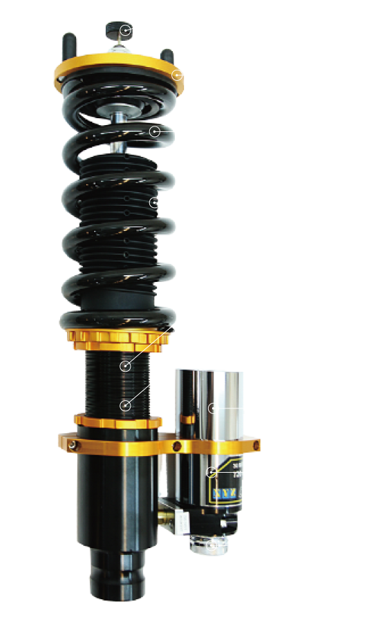 XYZ Racing Street Advanced Coilovers — Suzuki LANDY 2007-2009