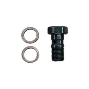 Hydraulic Lift Oil Line Bolt + Copper Washer