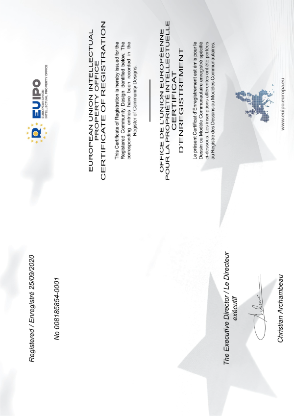 Brake patent certificate 26